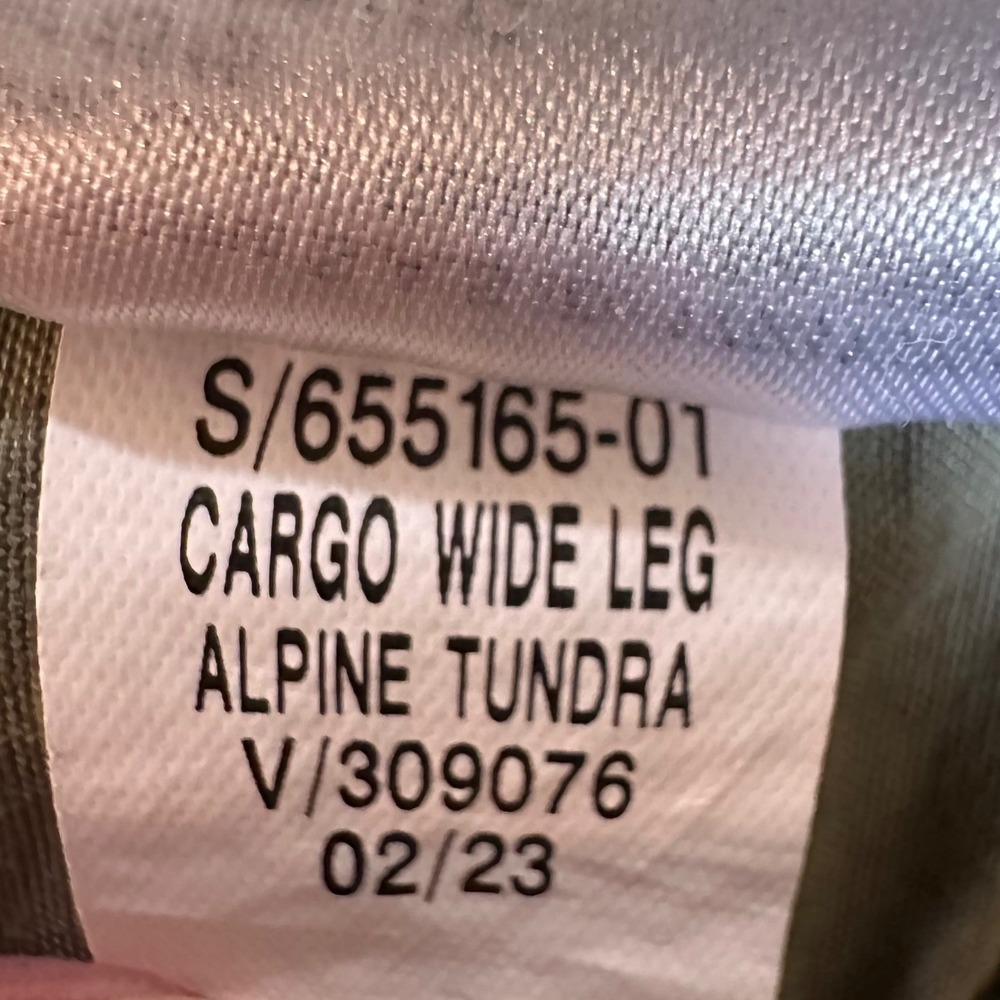 Old Navy Cargo Wide Leg Pants Womens Large Green Alpine Tundra Utility Chino - Picture 4 of 7